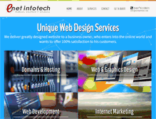 Tablet Screenshot of enetinfotech.com